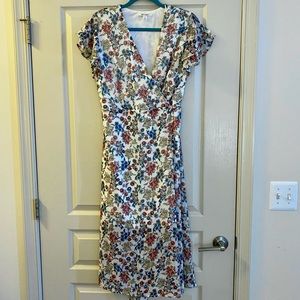 Floral Maxi Wrap Dress